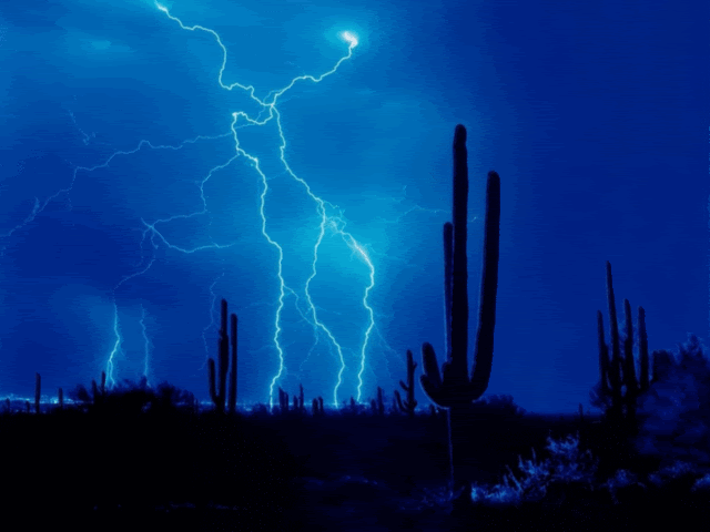 storm in the desert